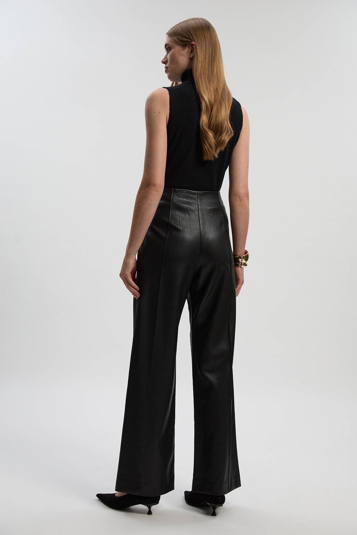 KarenMillen Pantalon Tailleur Petite à Jambes Larges avec Détails de Coutures en synthétique