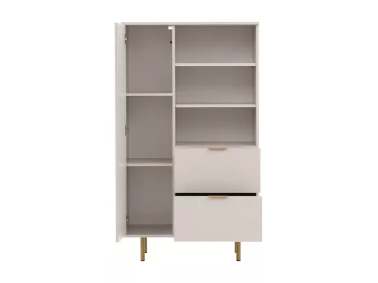 Étagère Virdomi 103, Fermé|Avec tiroirs|Avec des portes, Stratifié|MDF, 140x80x41cm