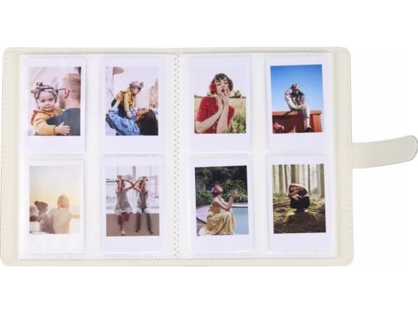 LoveInstant Photo Album 128 stk for FujiFilm Instax Mini 40 12 11 9 8 7 EVO LiPlay Link / Pink Flash