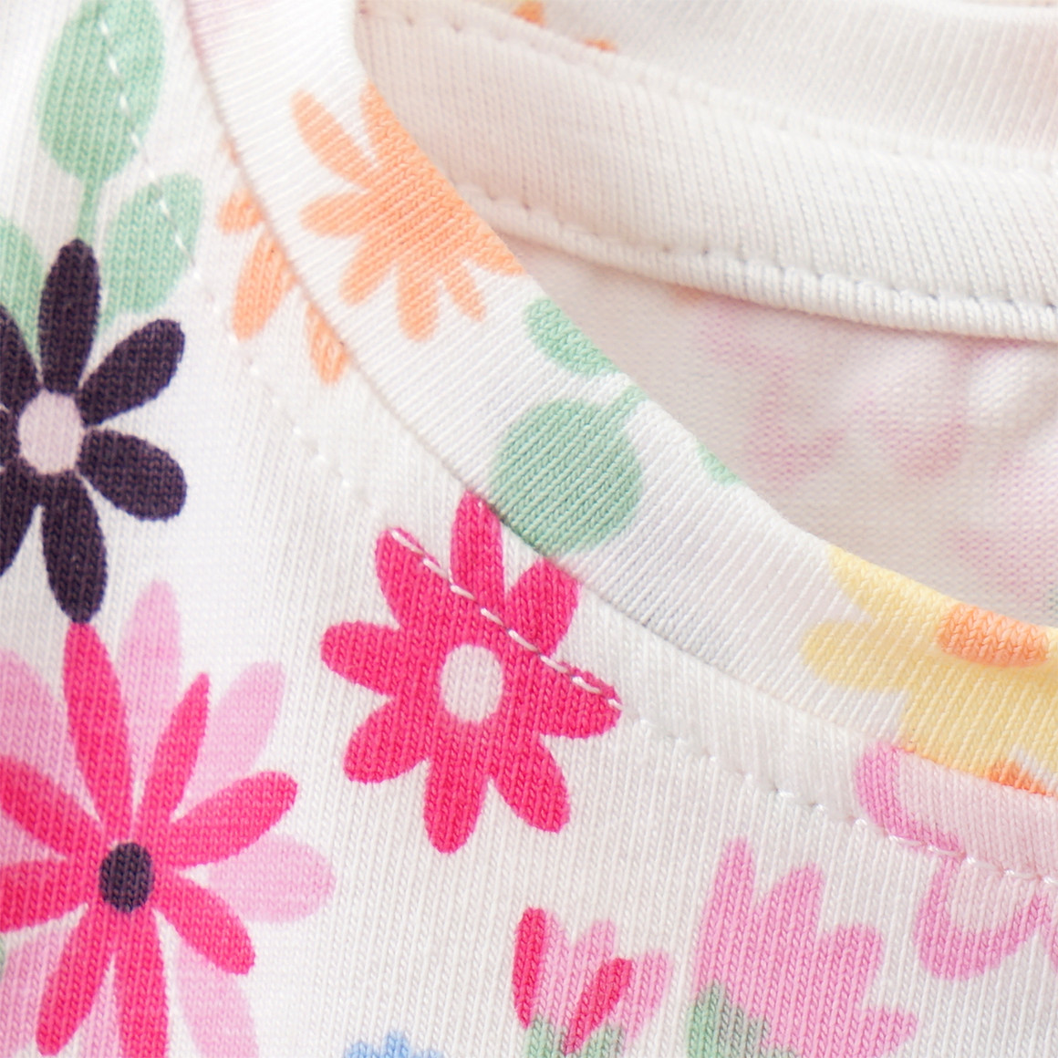 Topomini Baby T-Shirt mit Bio-Baumwolle weiss / bunt