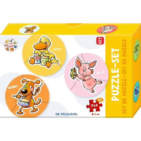 Die Spiegelburg Puzzle-Set - Die Lieben Sieben (7x3 Teile)