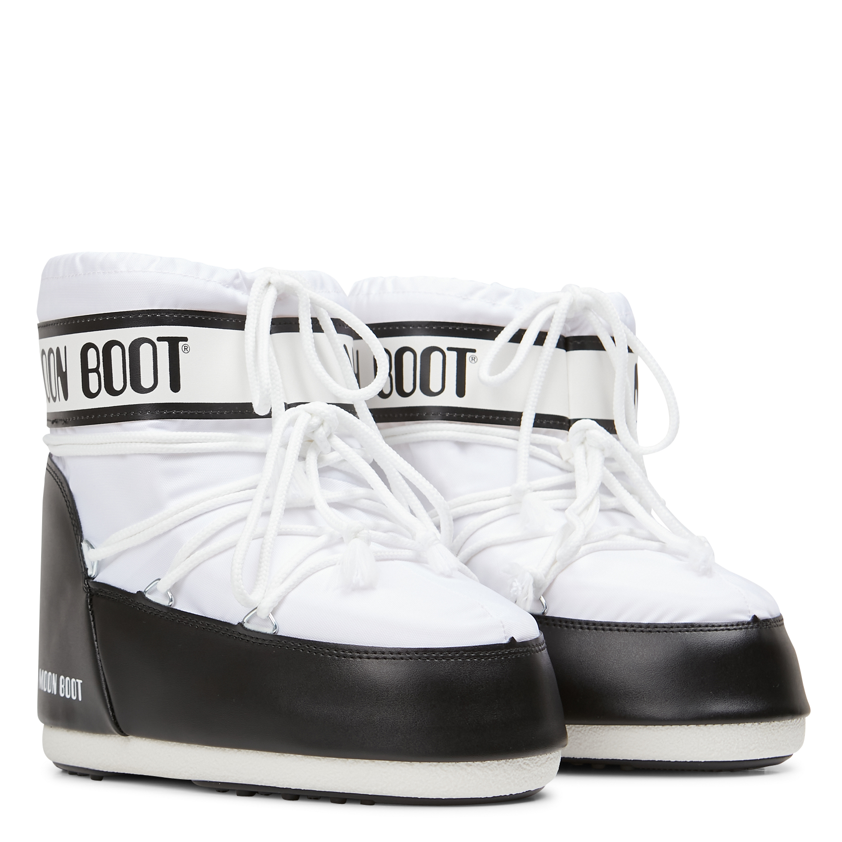 ICON LOW NYLON - Bottines à lacets avec imprimés| Blanc