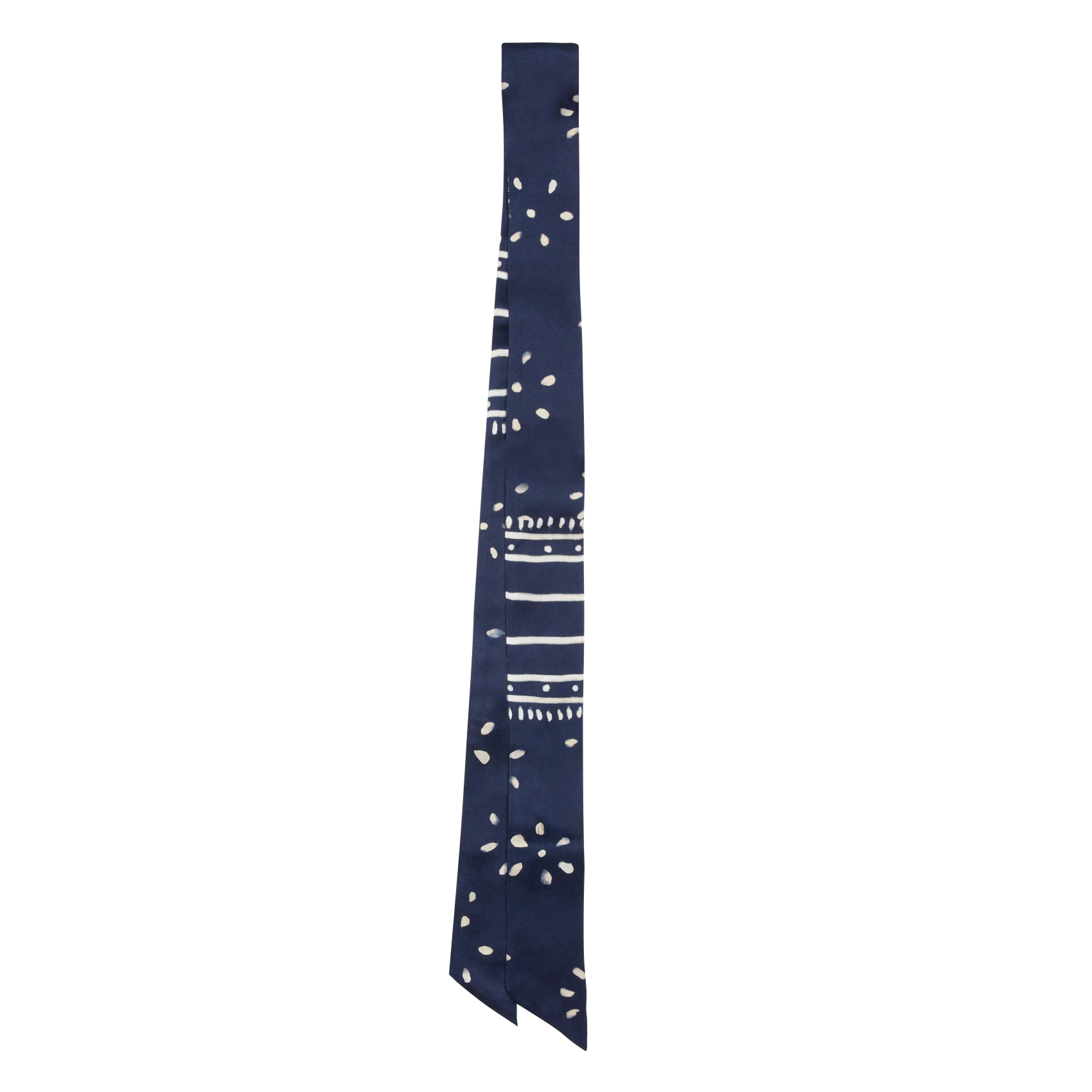 NAIMA - Foulard rectangle imprimé | Bleu