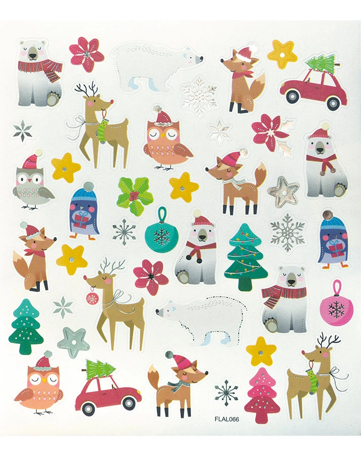 Charming-Sticker CHRISTMAS I mit 2 Bögen in bunt