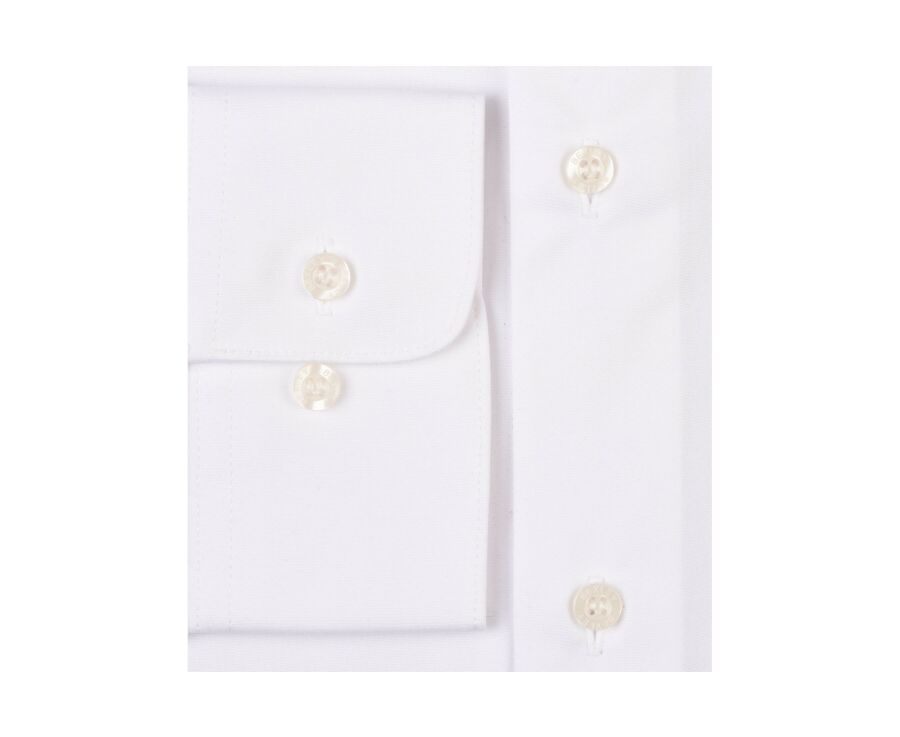 Chemise blanche en coton double fil - ALBERT CLASSIC