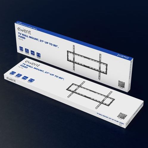EW1503 - Easy Fix - TV-wandbeugel - Zwart - Staal - Voor 37-70 inch
