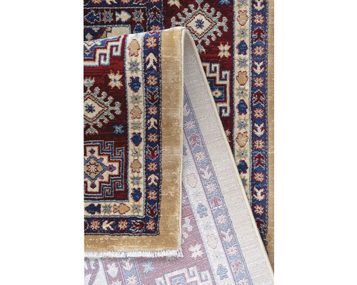 Oosters tapijt ornament crème rood 80x150 cm