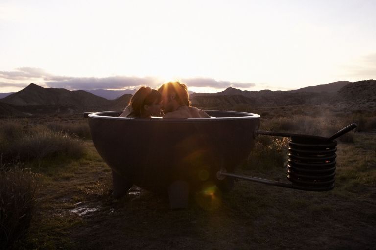 Weltevree Dutchtub Original hottub houtgestookt oranje