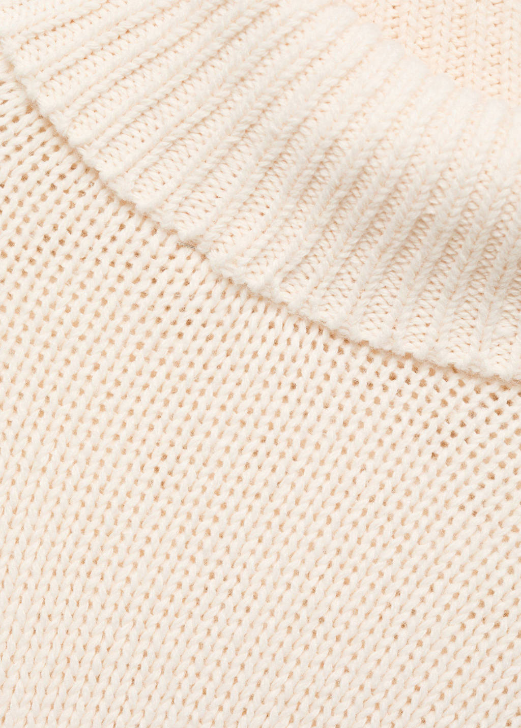 poncho naturel wit