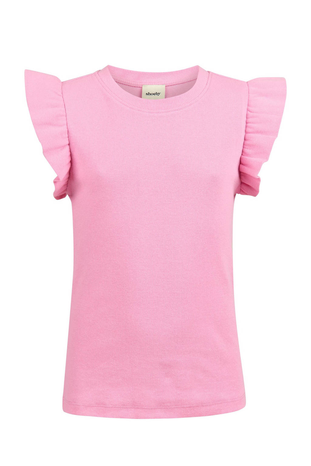 Shoeby T-shirt met ruches roze
