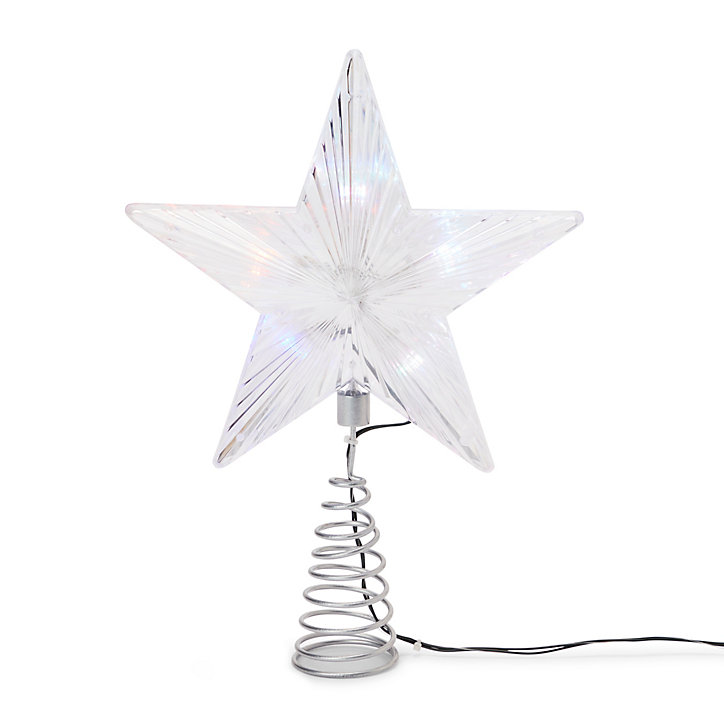 Cimier de sapin forme étoile 30 cm à couleurs changeantes LED