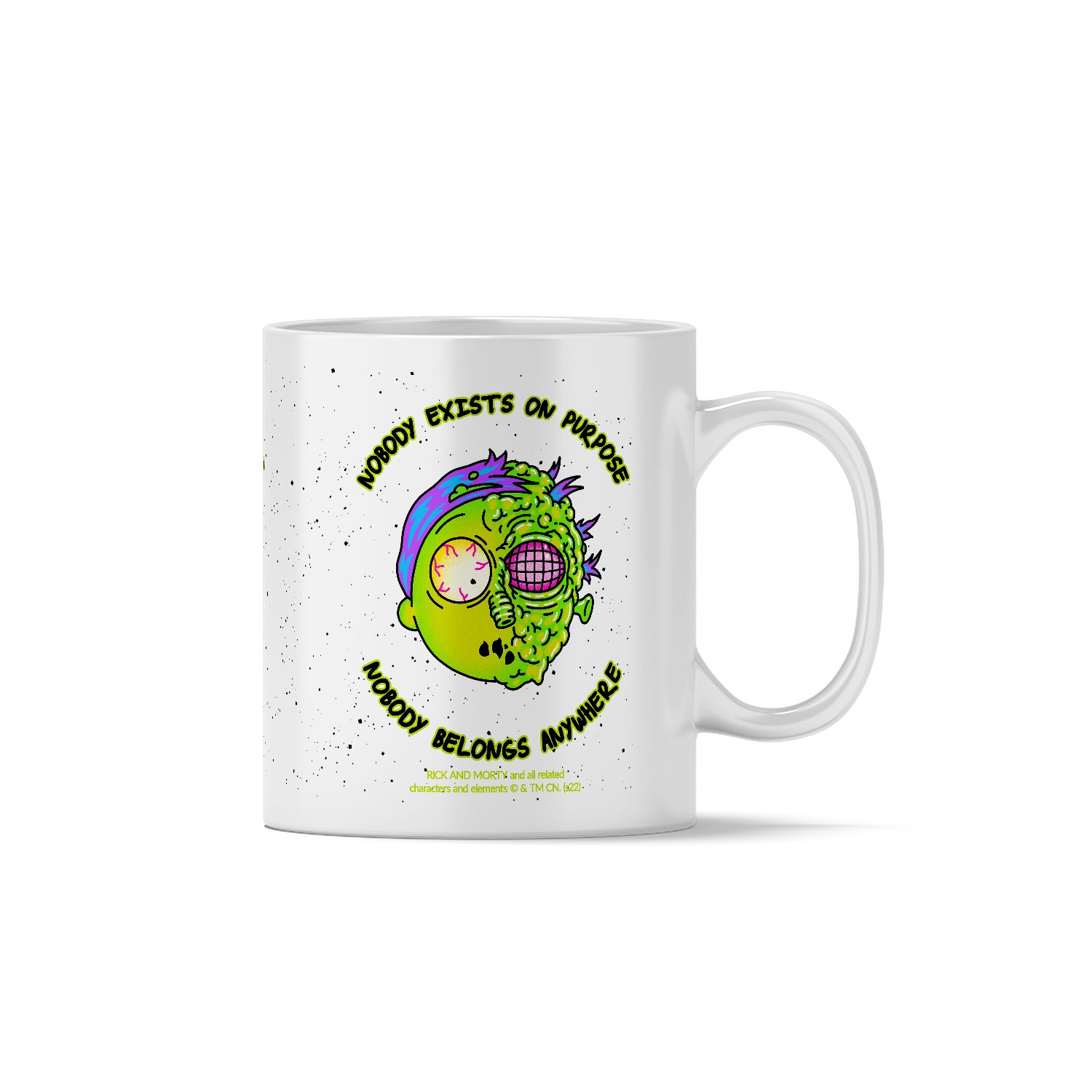 Rick and Morty Keramikbecher Muster Morty 010 Kaffee- und Teebecher
