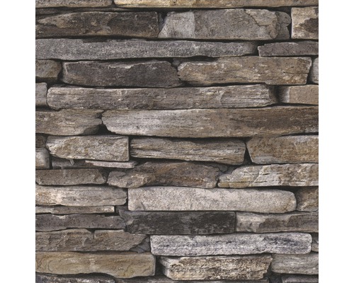 Vliesbehang 9142-17 Best of Wood'n Stone steen grijsbruin