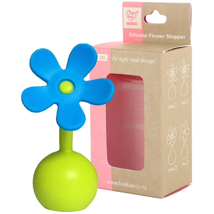 haakaa® Blumenverschluss für Milchpumpe, hellblau