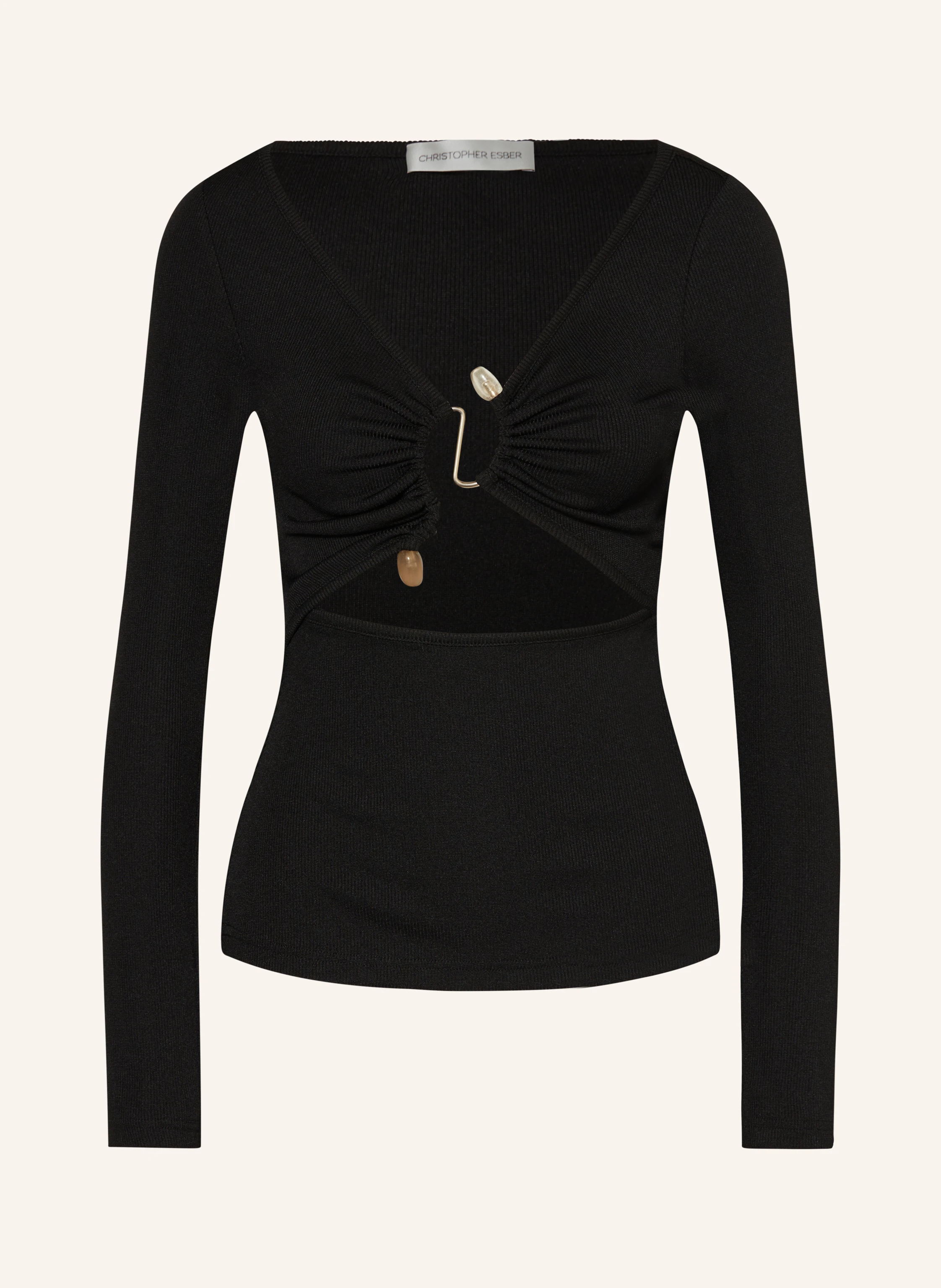 CHRISTOPHER ESBER Longsleeve mit Cut-out