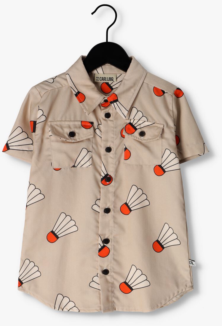 CARLIJNQ lichtgrijze carlijnq casual overhemd shuttle - blouse