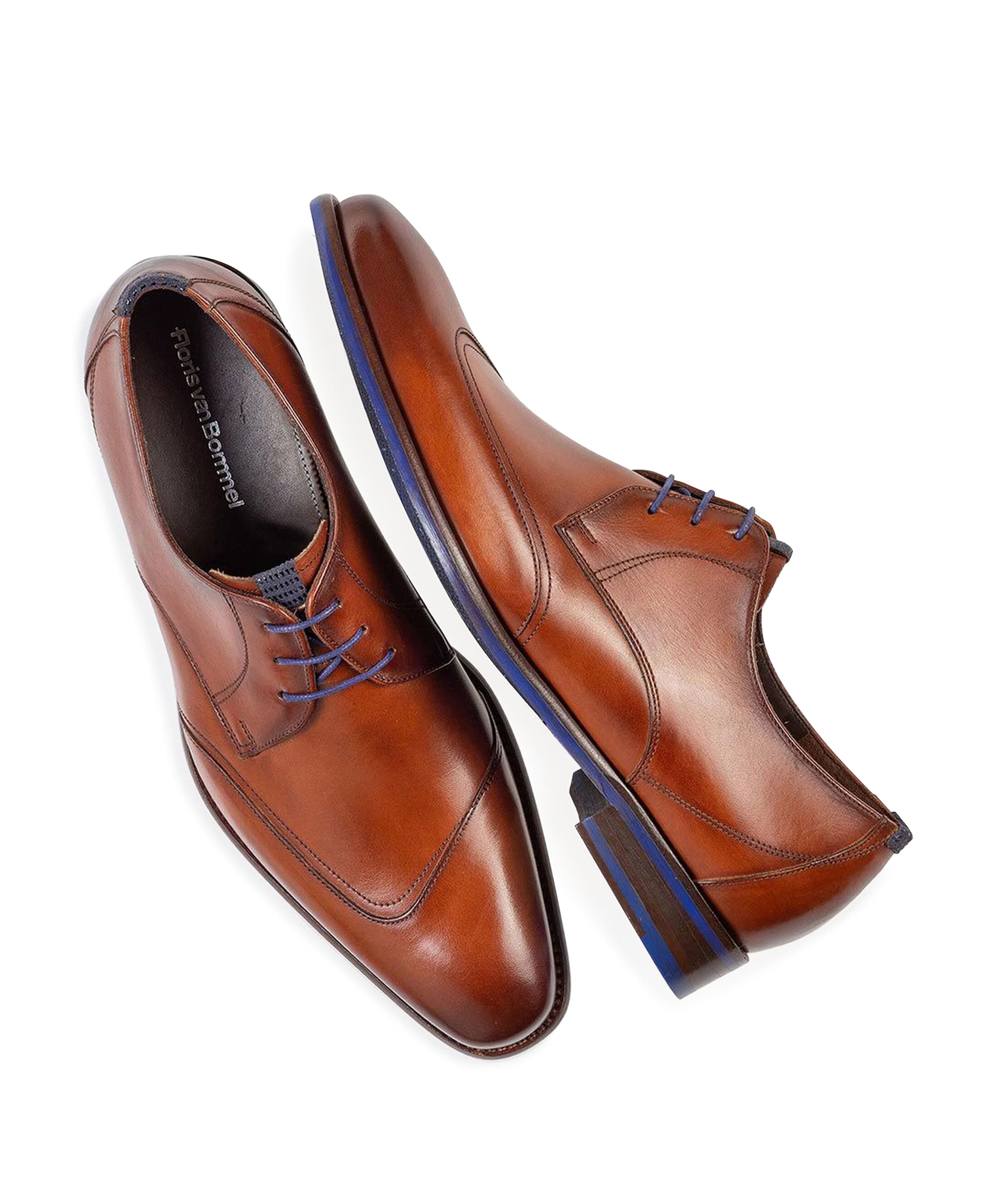 Floris van Bommel heren veterschoenen bruin
