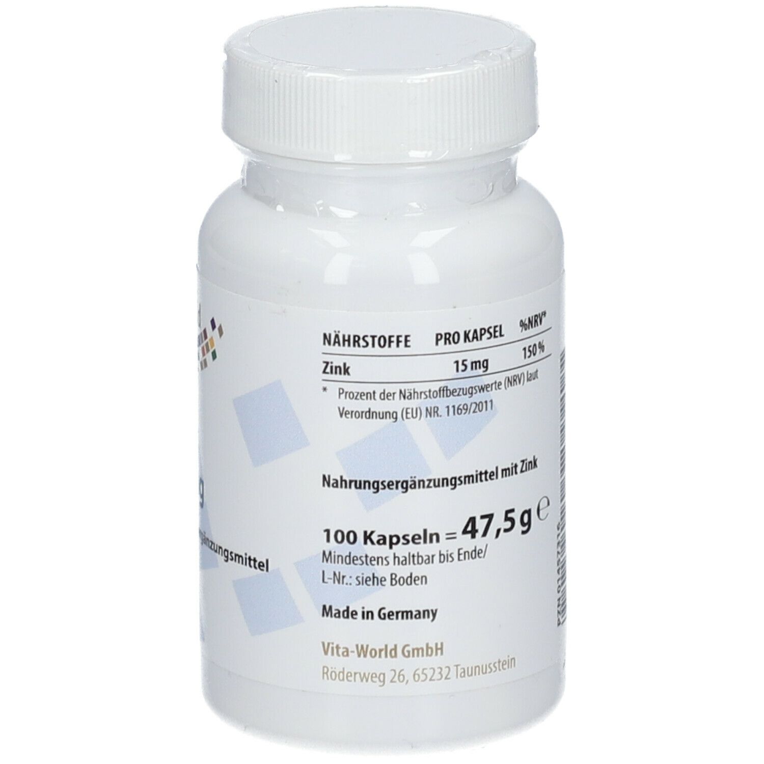Zink 15 mg Zinkgluconat Kapseln