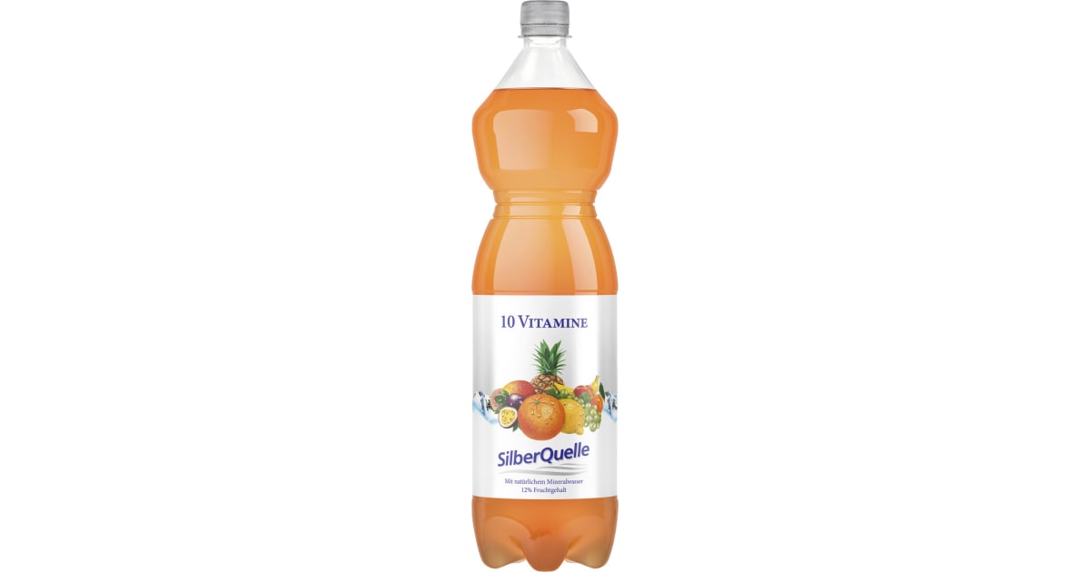 SilberQuelle 10 Vitamine ACE Tray 6x 1,5 Liter (Einweg)