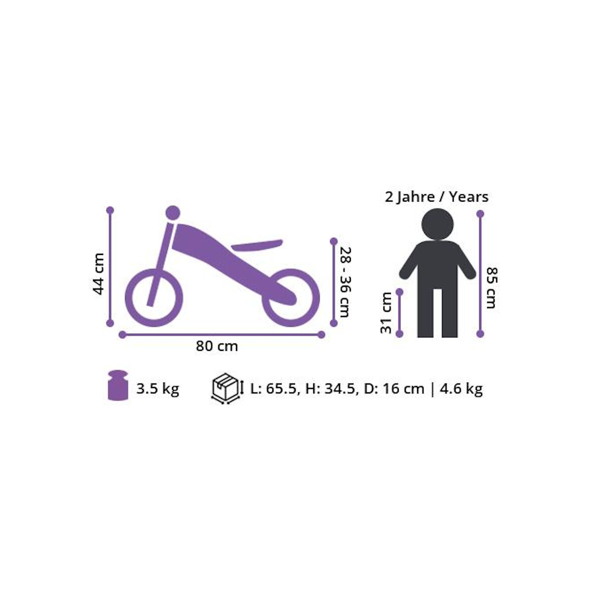 Star Trademarks Bikestar Kinderlaufrad 10 Zoll Eco Classic
