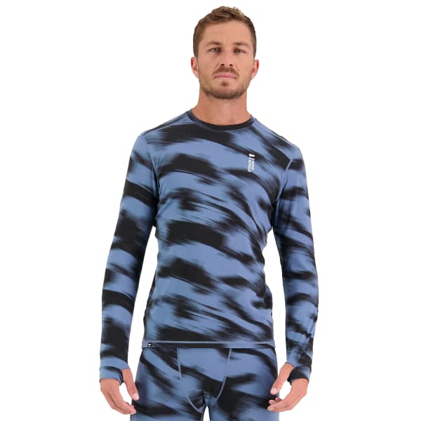 T-shirt thermique MONS ROYALE M CASCADE FLEX 200 LS BLUE MOTION
