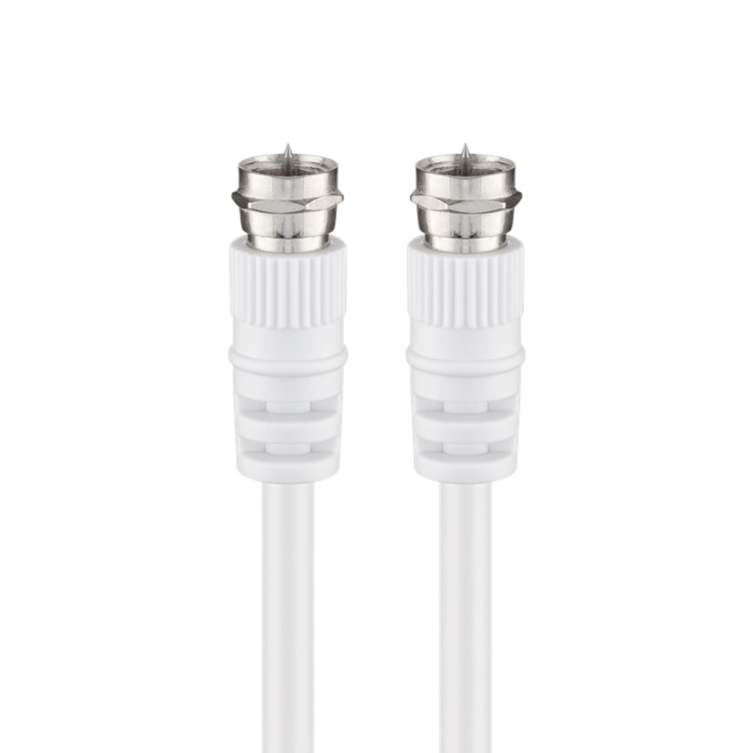 F-kabel - Hvit 2,5 m