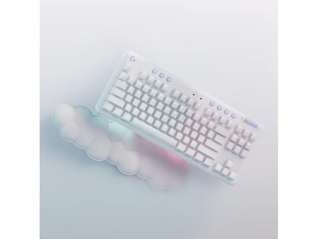 Logitech® | G715 - Tastatur - tenkeyless - bagbelyst - Bluetooth, LIGHTSPEED - layout: Nordisk - tastkontakt: Tactile - hvid
