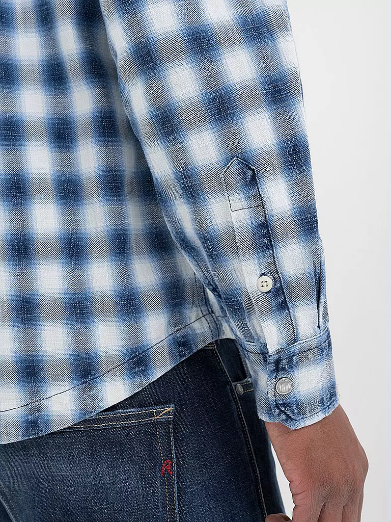 REPLAY Hemd Regular Fit  blau