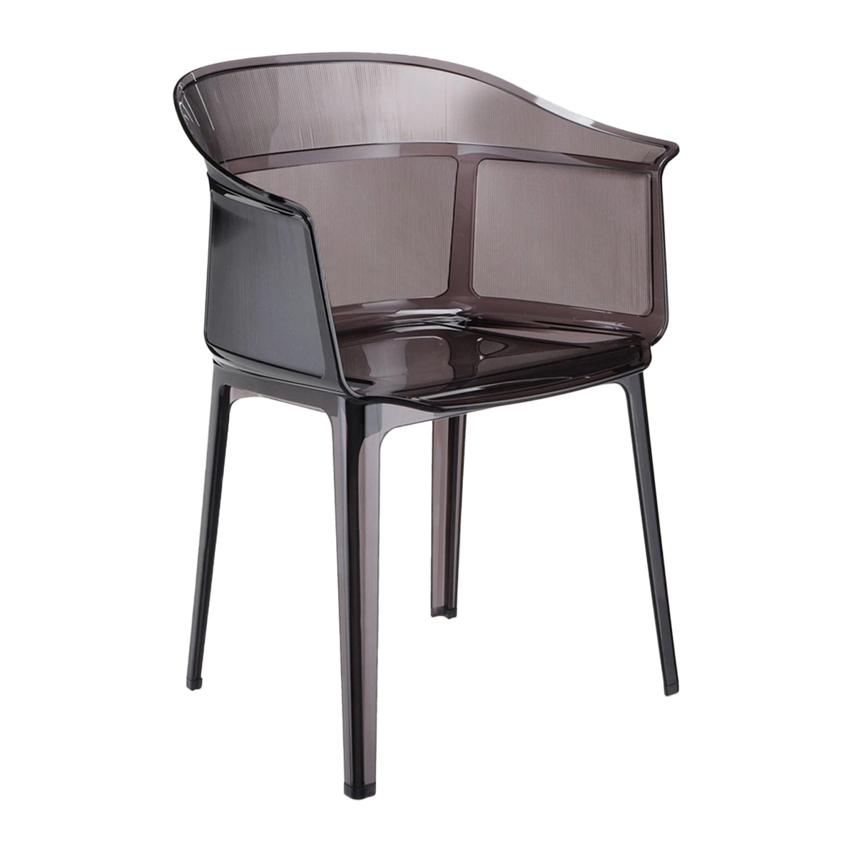 Kartell Papyrus Eetkamerstoel - Smoke Brown