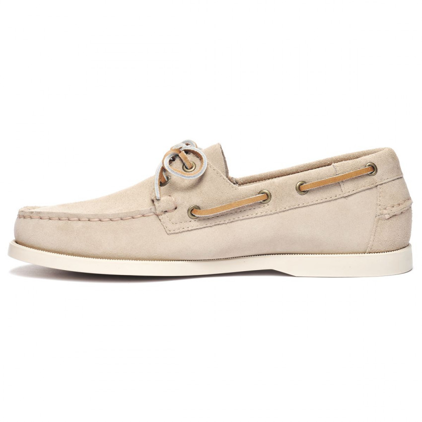 DOCKSIDES PORTLAND FLESH OUT Brown Taupe-Chaussures bateau pour homme en suede Portland