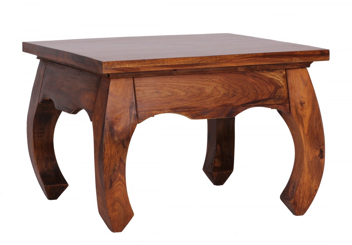 Couchtisch - Sheesham massiv gebeizt - 60x60 cm