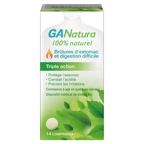 GANatura Alívio 100% Natural para Azia e Indigestão - 14 Comprimidos