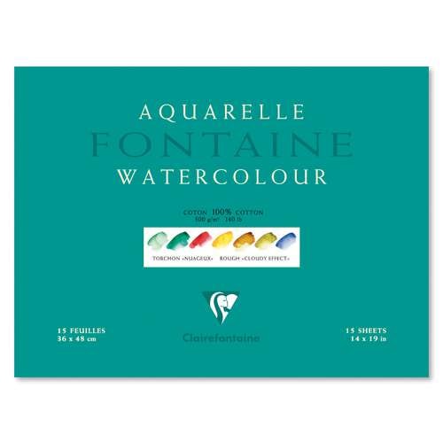 Clairefontaine FONTAINE Aquarellblock Torchon (Wolke)