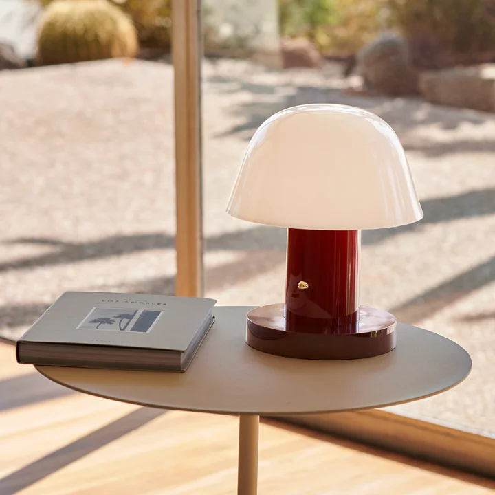 &Tradition - Setago JH27 Akku-Tischleuchte (LED), maroon / grape