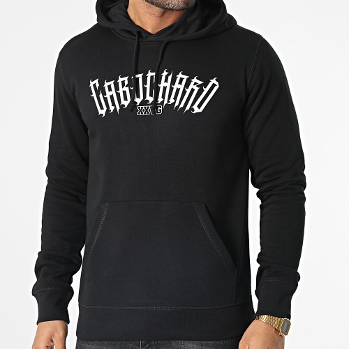 Sweat Capuche New Cabochard Noir Blanc