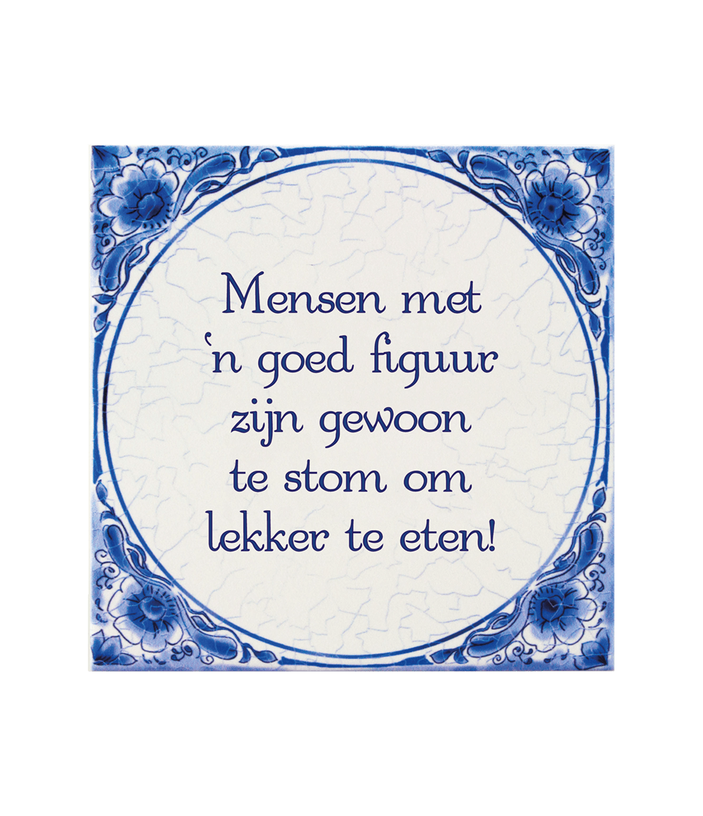 Delfts Blauw Tegel Goed Figuur 14,5cm