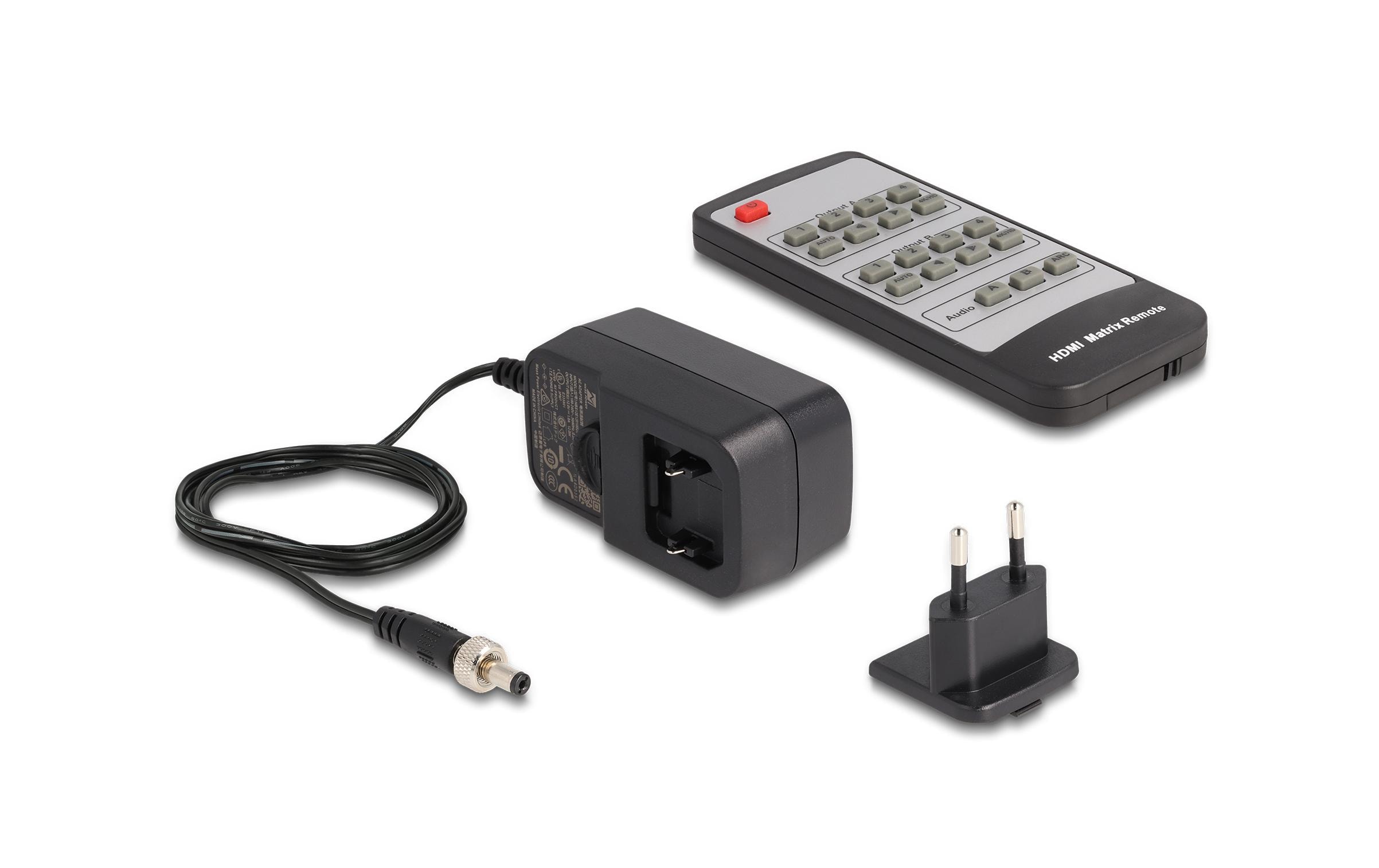 Matrix Switcher HDMI 4K 60Hz mit Audio Extraktor<br>Delock HDMI Matrix Switch 4 x HDMI in zu 2 x HDMI out 4K 60 Hz mit Audio Extraktor