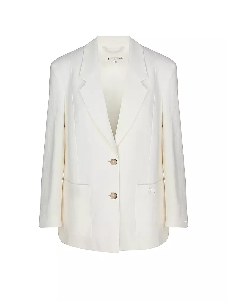 TOMMY HILFIGER Blazer Relaxed Fit ELEVATED weiss