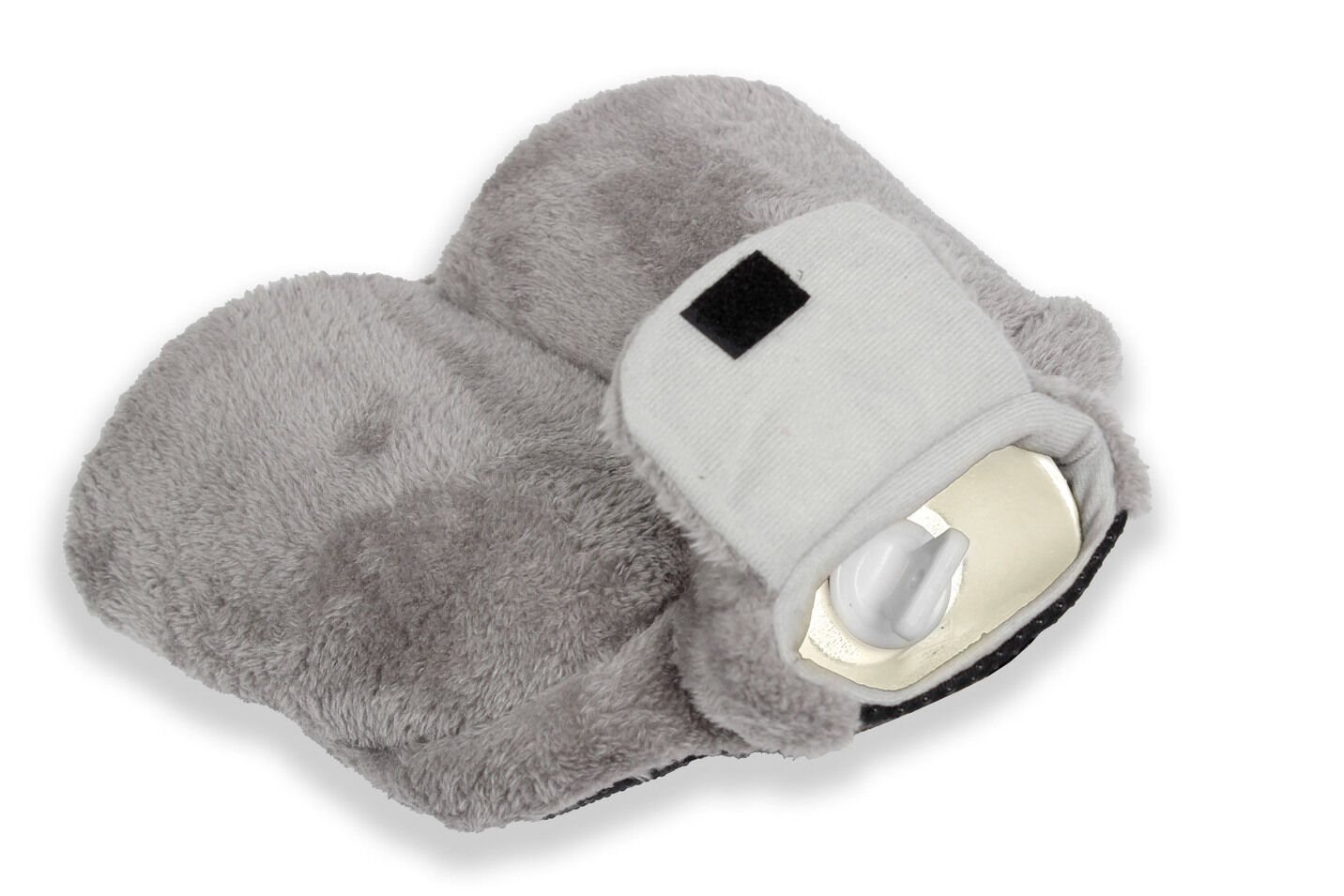 Vital Comfort Fuß-Wärmflasche mit sanftem Fleece-Bezug