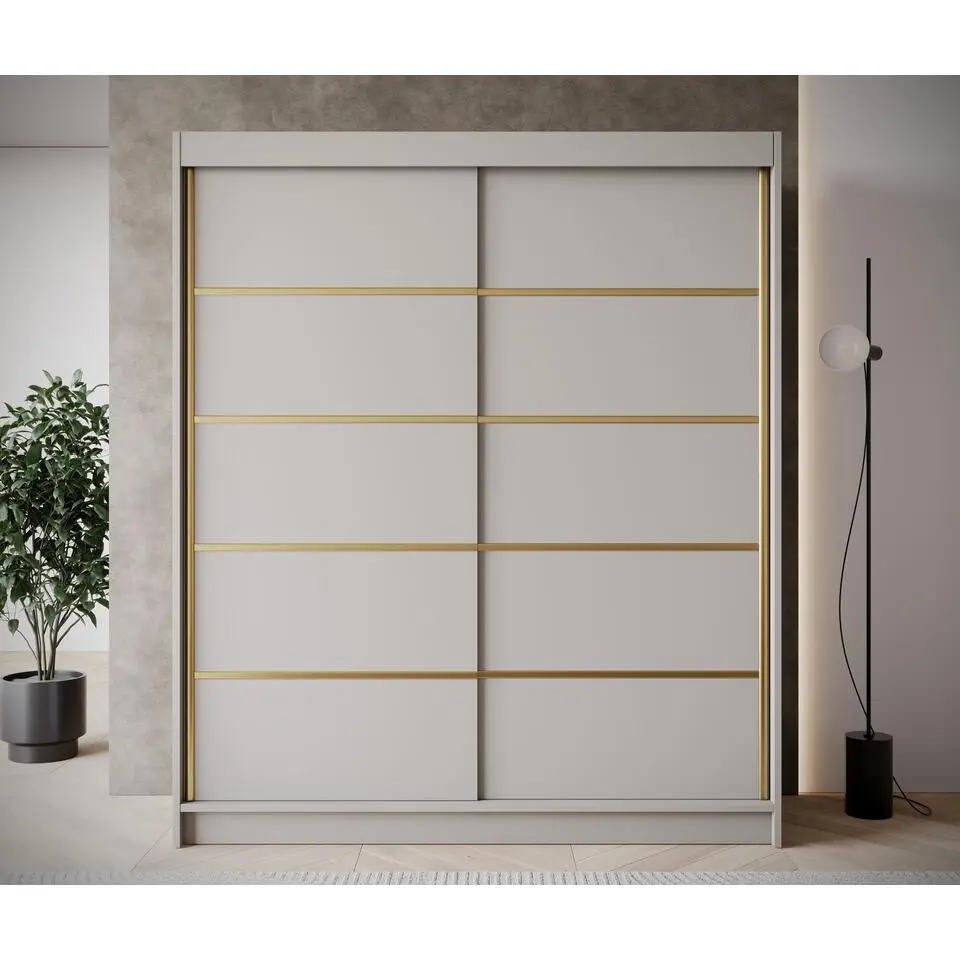 Meubella - Kledingkast Eagle - Beige - 180 cm