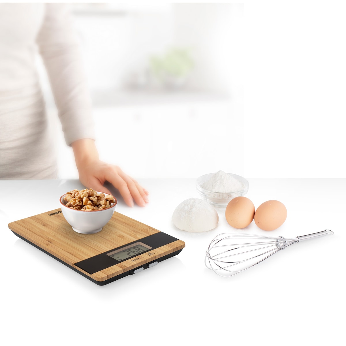 Princess Kjøkkenvekt Bambus 5kg 492944 Kjøkkenvekt Pure