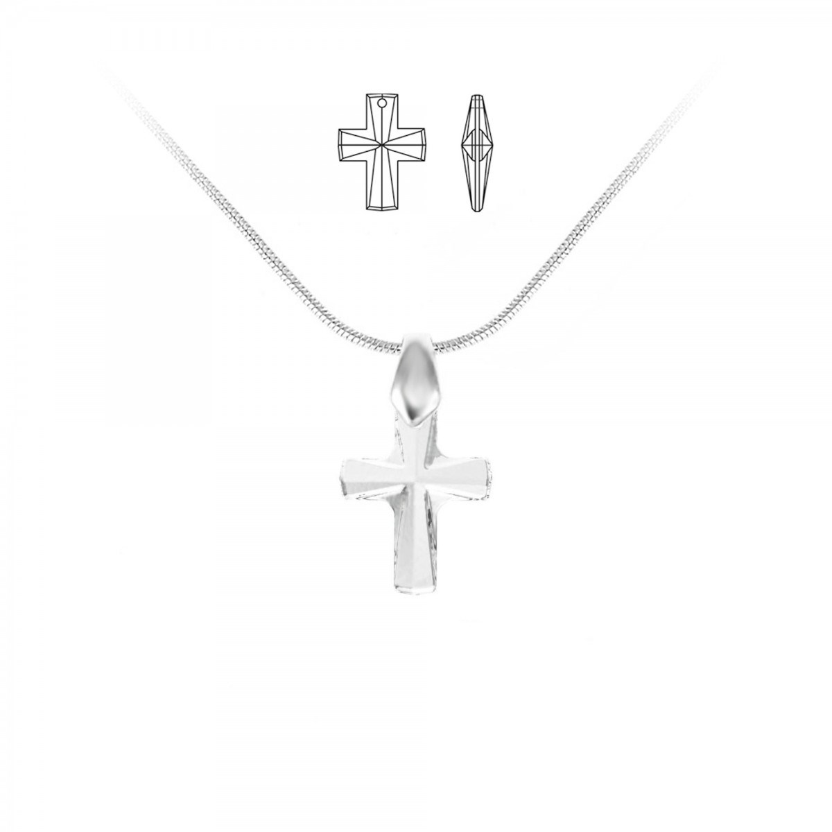 Collier SC Crystal orné de Cristaux scintillants