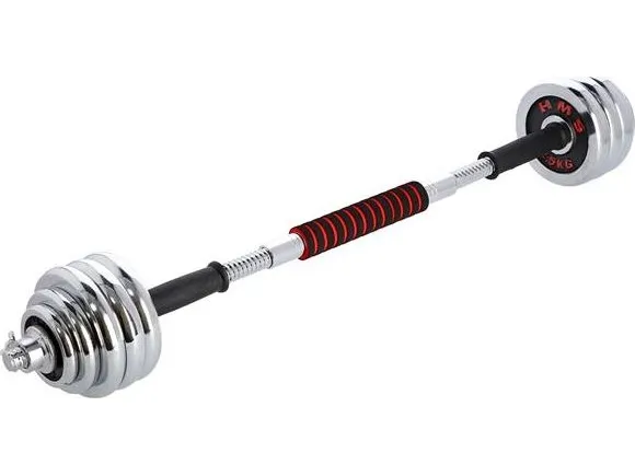 Vægtstænger-remme i en kuffert2i1 SGP30 HMS 2x15kg