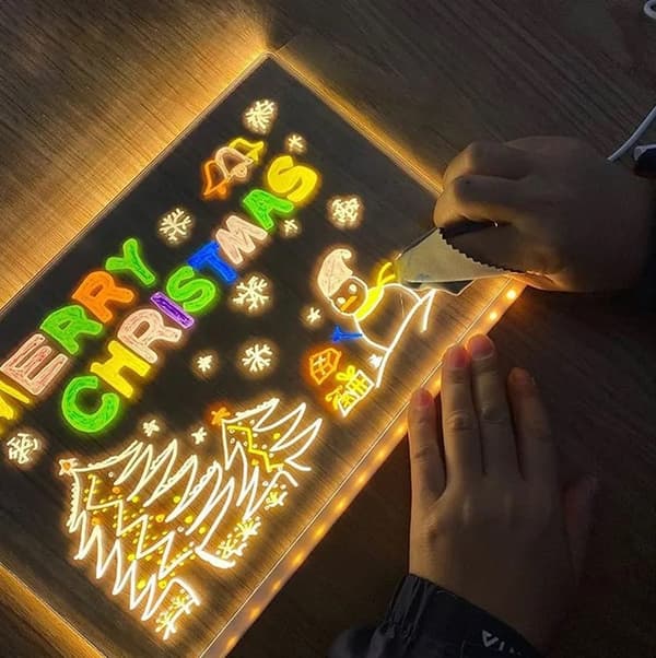 LED Tegnebrett / Oppslagstavle – Nattlampe