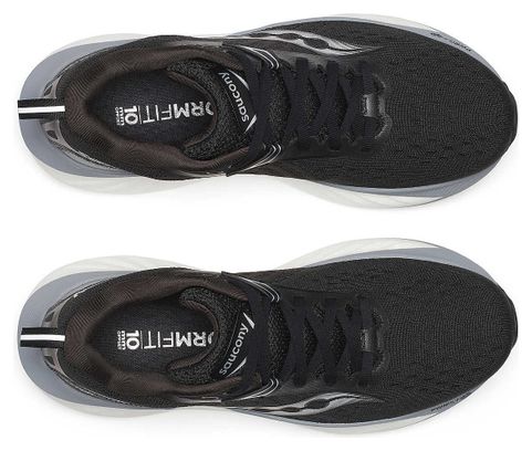 Chaussures Running Saucony Triumph 22 Large Noir/Blanc Femme