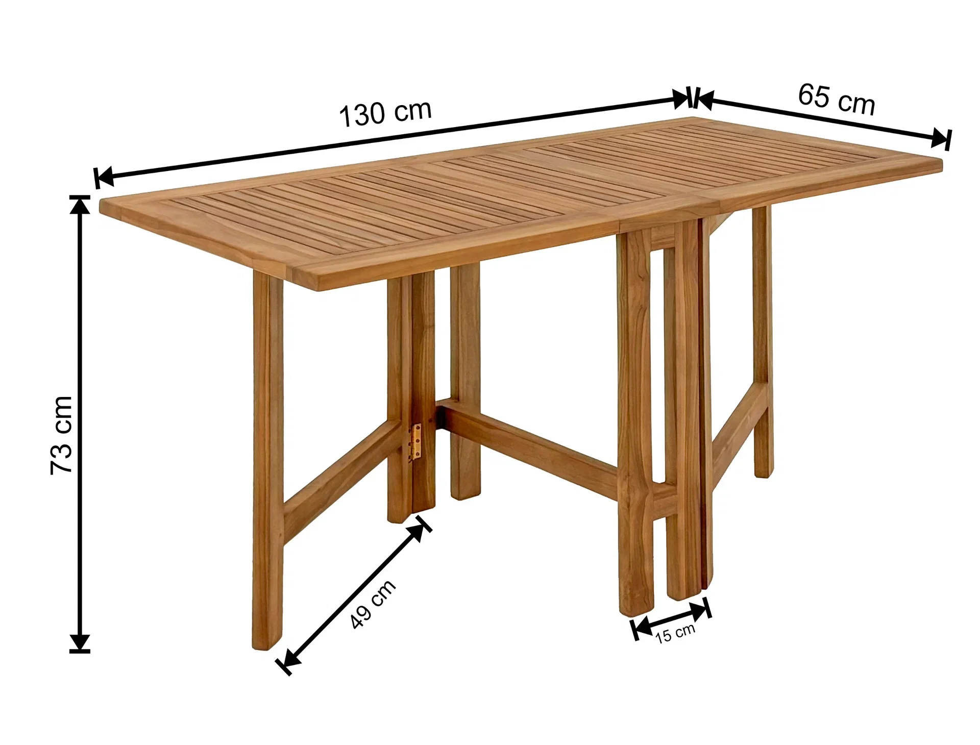 Skanden Klaffbord Teak Lengde 130 cm