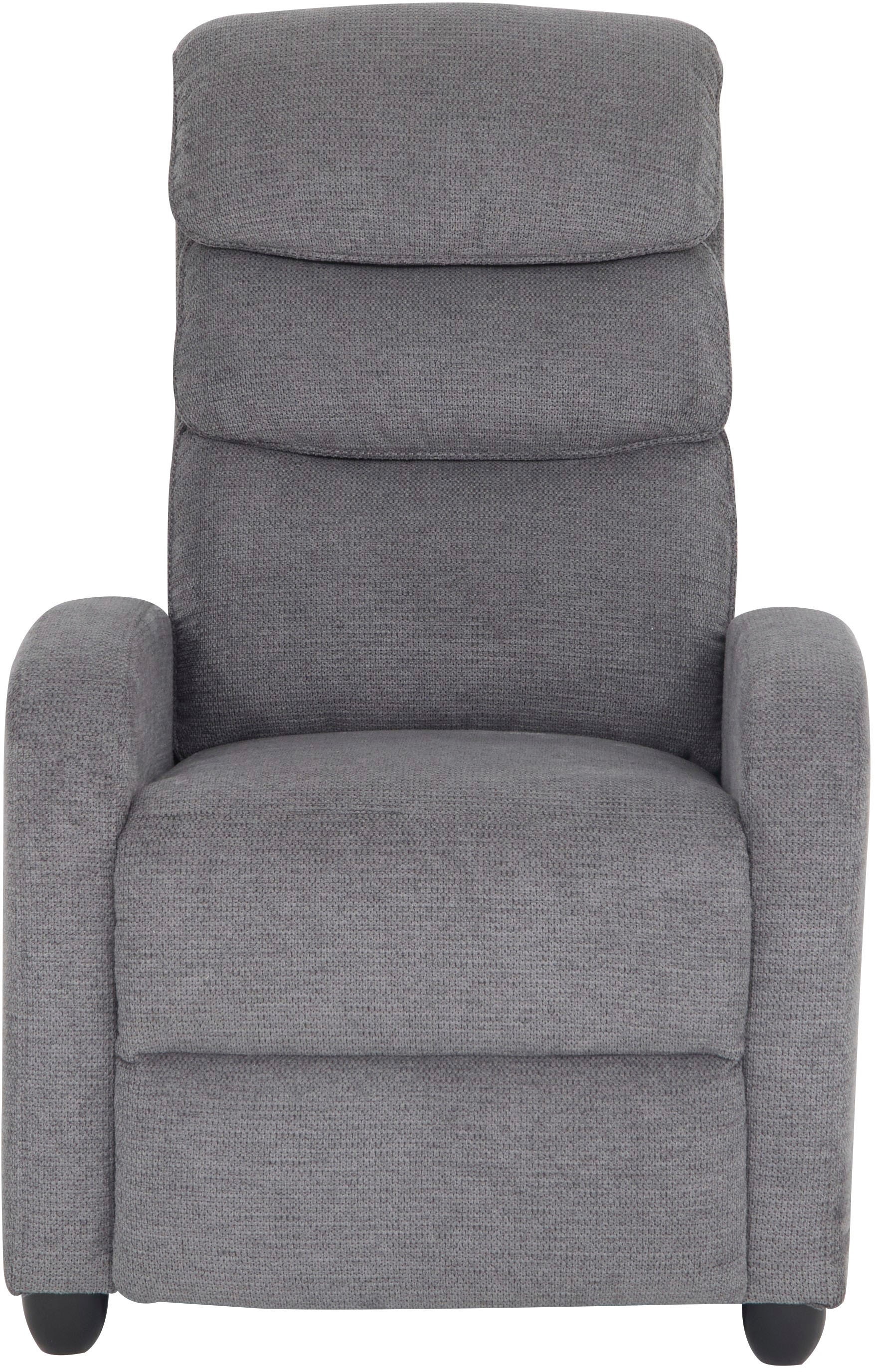 Home affaire Relaxsessel »BERVILLE, TV-Sessel, Ruhesessel mit Schlaffunktion, Webstoff« Liegesessel mit manueller Relaxfunktion