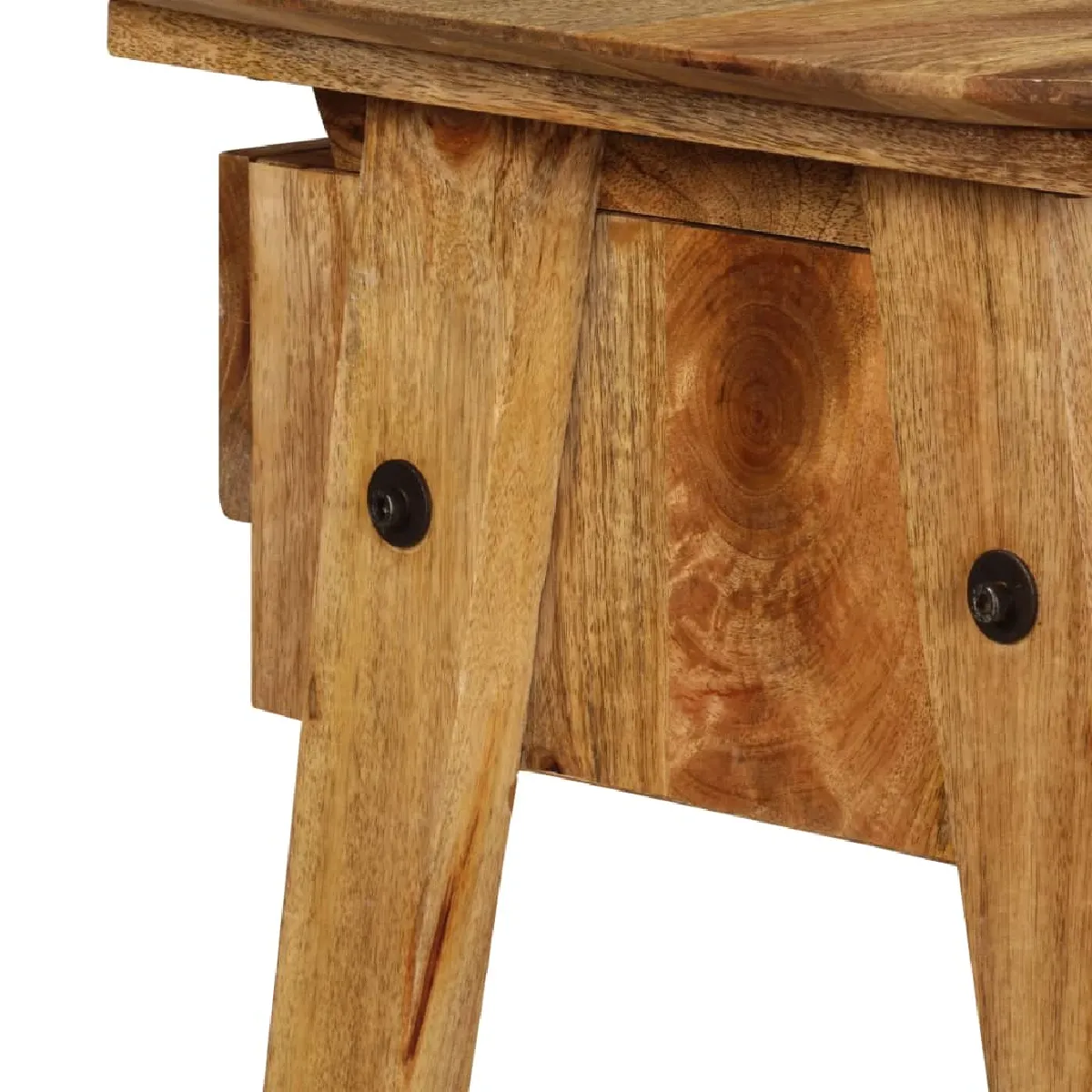 vidaXL Bureau en manguier massif - 110x50 cm