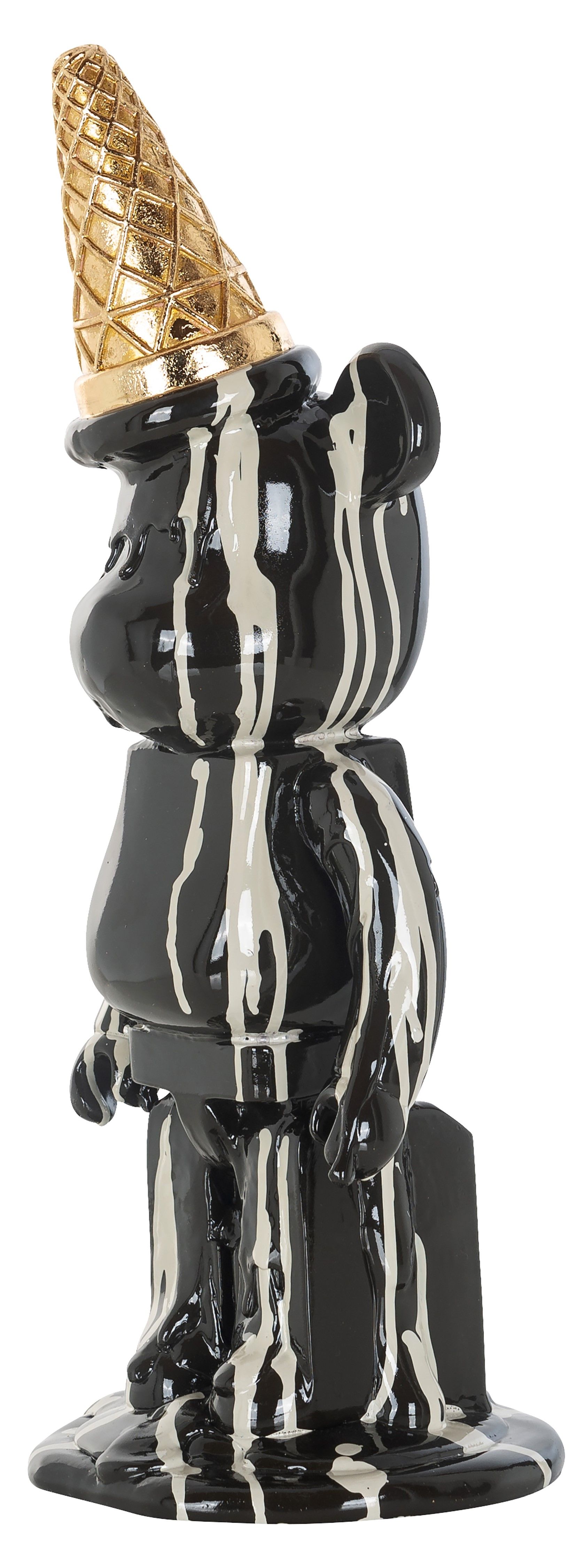 Beeld 211342 zwart Icebear B16 x D14.5 x H40 cm