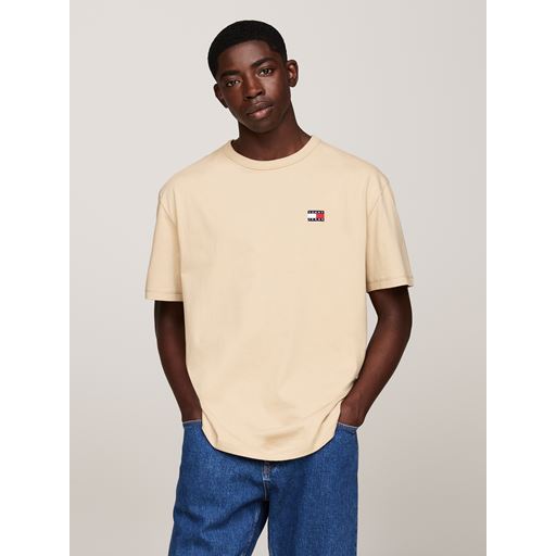 Tommy Jeans Badge Embroidery T-shirt, Gentle Gold, M